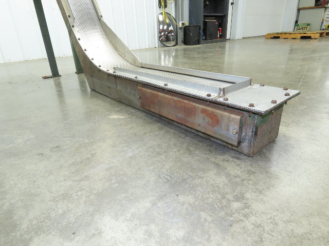 Livonia 8"x 88"L Magnetic Belt-Less Incline Chip Conveyor 42"Discharge -No Drive