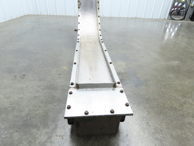 Livonia 8"x 88"L Magnetic Belt-Less Incline Chip Conveyor 42"Discharge -No Drive