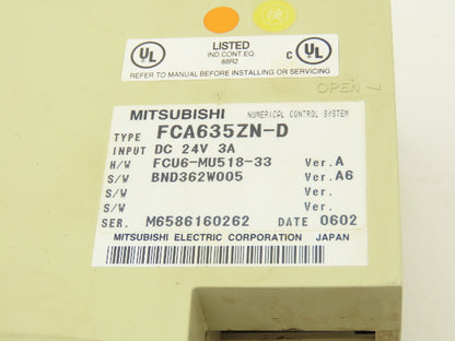 Mitsubishi FCA635ZN-D Numerical Control System Module Ver A Network Card