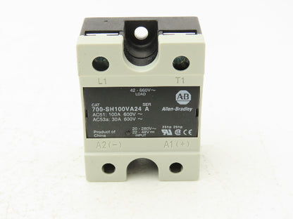 Allen Bradley 700-SH100VA24 Solid State Relay 100A 42-660VAC Hockey Puck Style