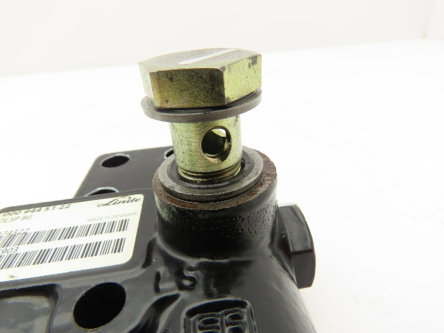 Linde 000 944 51 22 Forklift Hydraulic Pump Valve OLSP 80 Removed From E32CL