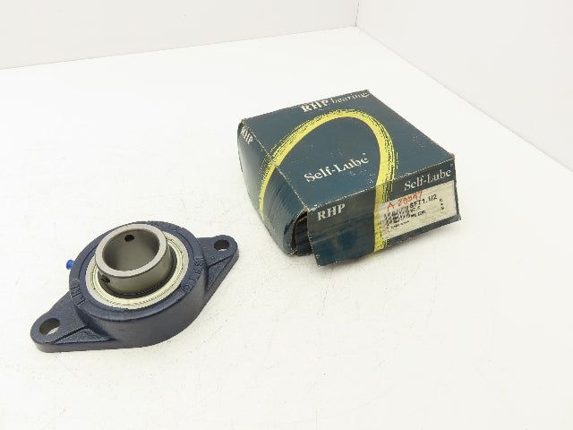 RHP SFT1.1/2 Cast Iron Flange Bearing 1-1/2" Diameter Self Lube Set Screw Lock