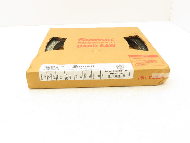 Starrett 91570-100 Duratec SFB Carbon Bandsaw Blade 3/4"x .032" 10 TPI 100' Coil