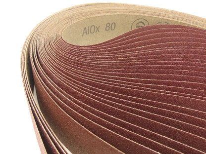 3M 341D  2"x 72" Sanding Belt 80 Grit Sandpaper Aluminum Oxide Cloth Lot of 29