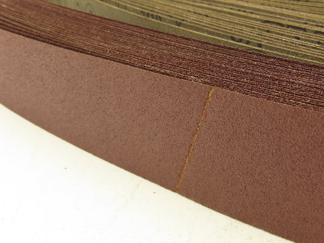 3M 341D  2"x 72" Sanding Belt 80 Grit Sandpaper Aluminum Oxide Cloth Lot of 29