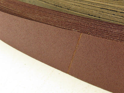 3M 341D  2"x 72" Sanding Belt 80 Grit Sandpaper Aluminum Oxide Cloth Lot of 29
