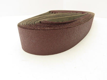 3M 341D  2"x 72" Sanding Belt 80 Grit Sandpaper Aluminum Oxide Cloth Lot of 29