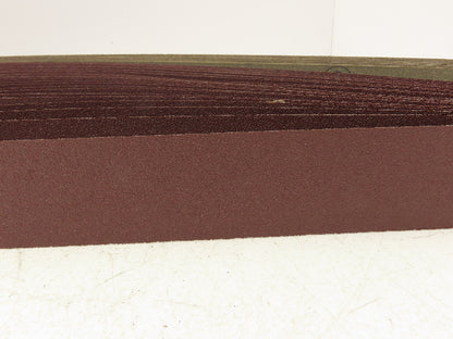 3M 341D  2"x 72" Sanding Belt 80 Grit Sandpaper Aluminum Oxide Cloth Lot of 29