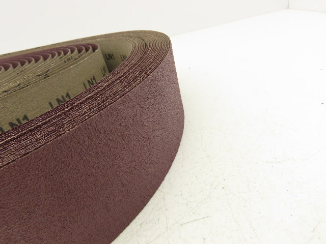 3M 341D  2.5"x 60" Sanding Belt 60 Grit Sandpaper Aluminum Oxide Cloth Lot of 25