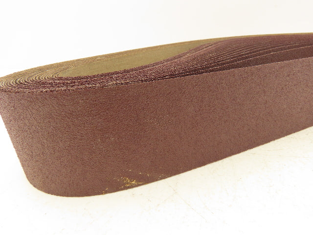 3M 341D  2.5"x 60" Sanding Belt 60 Grit Sandpaper Aluminum Oxide Cloth Lot of 25