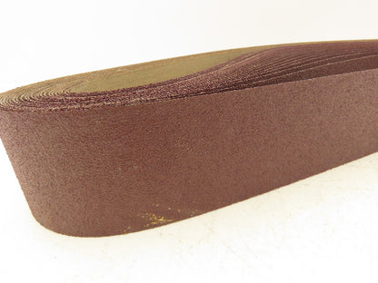 3M 341D  2.5"x 60" Sanding Belt 60 Grit Sandpaper Aluminum Oxide Cloth Lot of 25