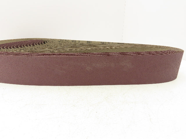 3M 341D  2.5"x 60" Sanding Belt 60 Grit Sandpaper Aluminum Oxide Cloth Lot of 25