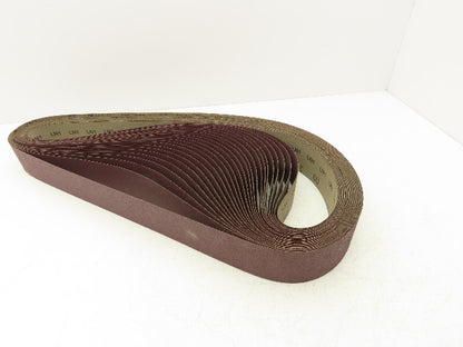3M 341D  2.5"x 60" Sanding Belt 60 Grit Sandpaper Aluminum Oxide Cloth Lot of 25
