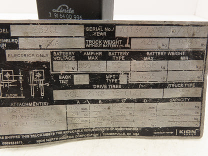 Linde 7 91 6400 996 Forklift Electronic Resistor Module Removed From E32CL