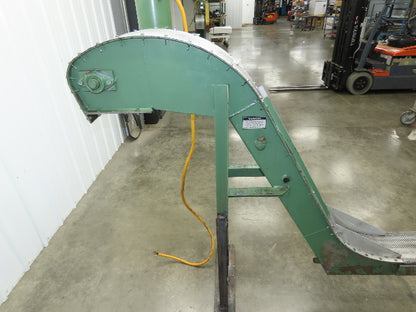 Livonia 8"x 74"L Magnetic Belt-Less Incline Chip Conveyor 50" Discharge 230/460V
