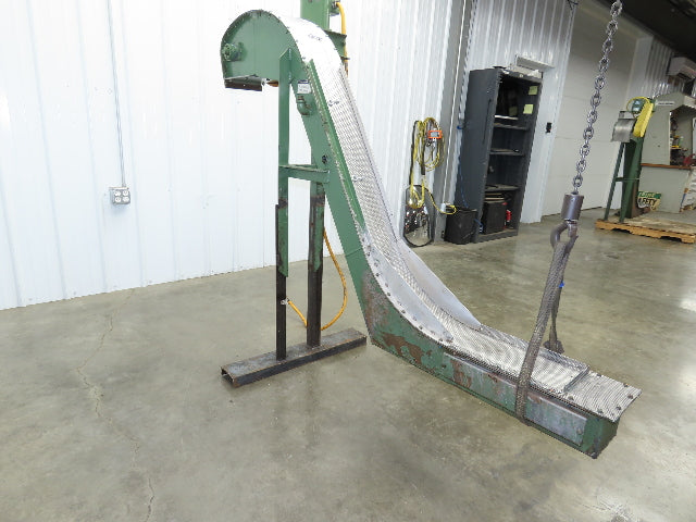 Livonia 8"x 74"L Magnetic Belt-Less Incline Chip Conveyor 50" Discharge 230/460V