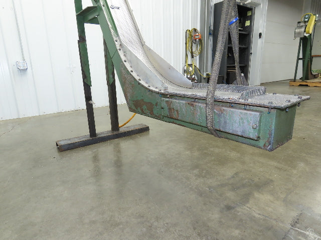 Livonia 8"x 74"L Magnetic Belt-Less Incline Chip Conveyor 50" Discharge 230/460V