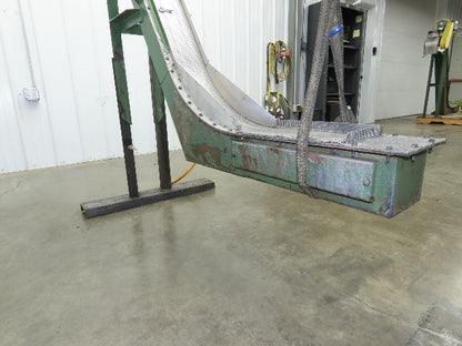 Livonia 8"x 74"L Magnetic Belt-Less Incline Chip Conveyor 50" Discharge 230/460V