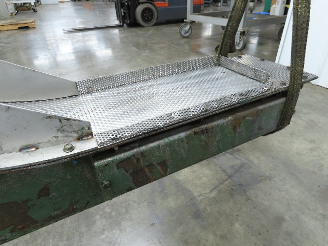 Livonia 8"x 74"L Magnetic Belt-Less Incline Chip Conveyor 50" Discharge 230/460V
