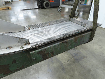 Livonia 8"x 74"L Magnetic Belt-Less Incline Chip Conveyor 50" Discharge 230/460V