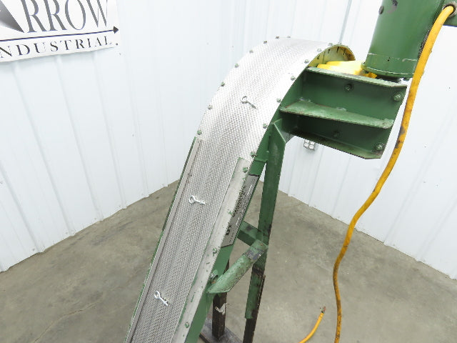 Livonia 8"x 74"L Magnetic Belt-Less Incline Chip Conveyor 50" Discharge 230/460V
