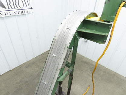 Livonia 8"x 74"L Magnetic Belt-Less Incline Chip Conveyor 50" Discharge 230/460V