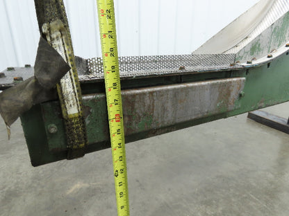 Livonia 8"x 74"L Magnetic Belt-Less Incline Chip Conveyor 50" Discharge 230/460V