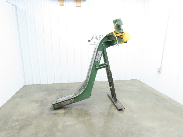 Livonia 8"x 74"L Magnetic Belt-Less Incline Chip Conveyor 50" Discharge 230/460V