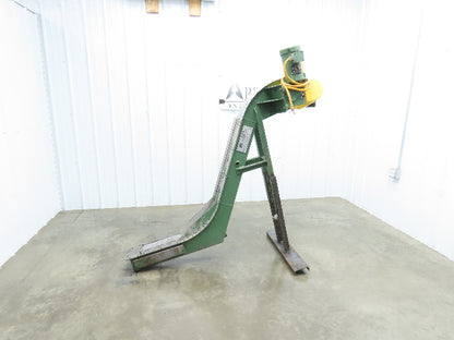 Livonia 8"x 74"L Magnetic Belt-Less Incline Chip Conveyor 50" Discharge 230/460V