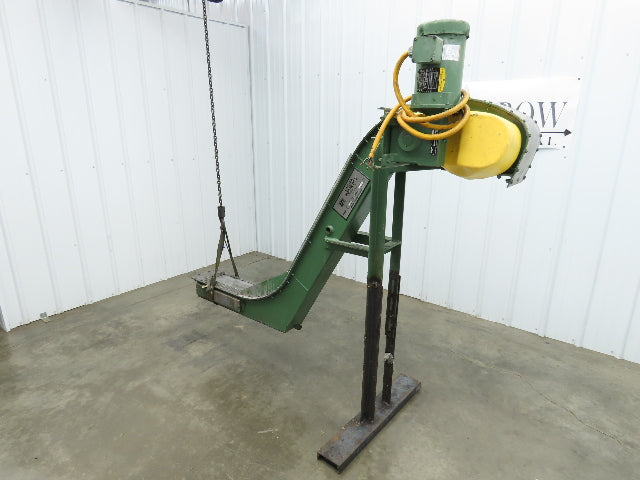 Livonia 8"x 74"L Magnetic Belt-Less Incline Chip Conveyor 50" Discharge 230/460V