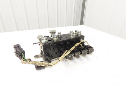 Linde L0009443761 Hydraulic 4-Lever Spool Valve Forklift Mast Control Off E32CL