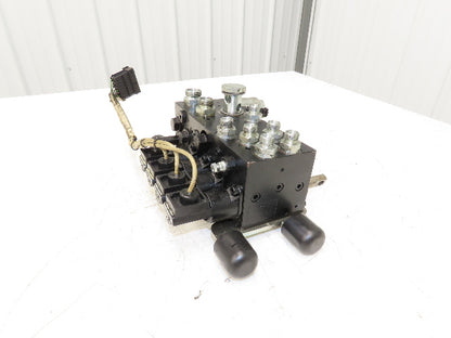 Linde L0009443761 Hydraulic 4-Lever Spool Valve Forklift Mast Control Off E32CL