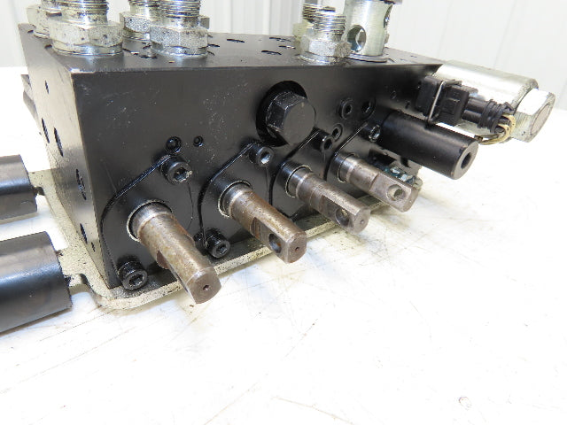 Linde L0009443761 Hydraulic 4-Lever Spool Valve Forklift Mast Control Off E32CL