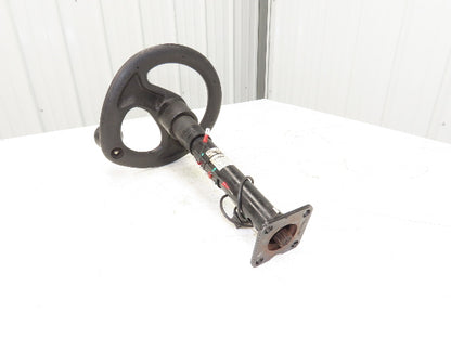 Linde 12855421000 Forklift Steering Wheel & Column W/Horn Removed From E32CL