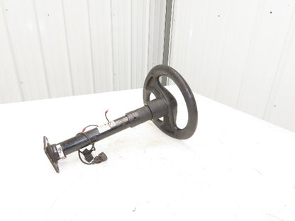 Linde 12855421000 Forklift Steering Wheel & Column W/Horn Removed From E32CL