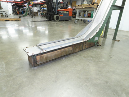 Livonia 8"x 87"L Magnetic Belt-Less Incline Chip Conveyor 42"Discharge 230/460V
