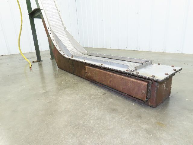 Livonia 8"x 87"L Magnetic Belt-Less Incline Chip Conveyor 42"Discharge 230/460V