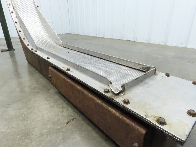 Livonia 8"x 87"L Magnetic Belt-Less Incline Chip Conveyor 42"Discharge 230/460V
