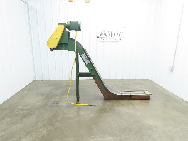 Livonia 8"x 87"L Magnetic Belt-Less Incline Chip Conveyor 42"Discharge 230/460V