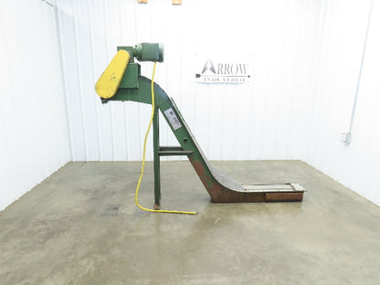 Livonia 8"x 87"L Magnetic Belt-Less Incline Chip Conveyor 42"Discharge 230/460V