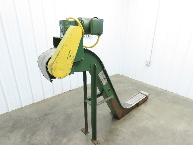 Livonia 8"x 87"L Magnetic Belt-Less Incline Chip Conveyor 42"Discharge 230/460V