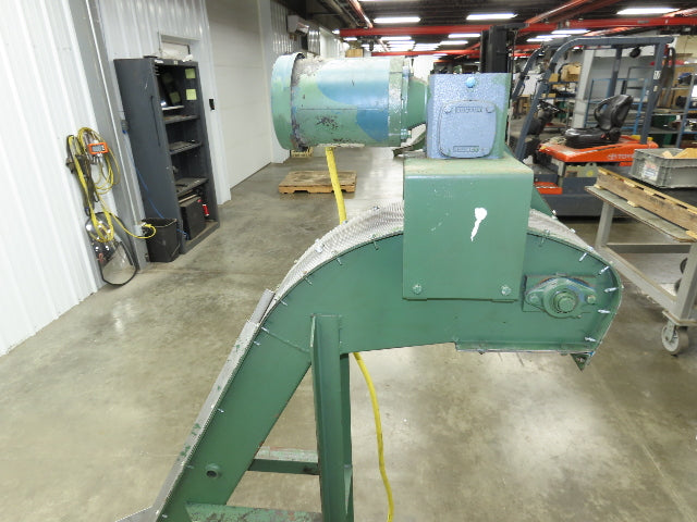 Livonia 8"x 87"L Magnetic Belt-Less Incline Chip Conveyor 42"Discharge 230/460V