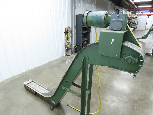 Livonia 8"x 87"L Magnetic Belt-Less Incline Chip Conveyor 42"Discharge 230/460V