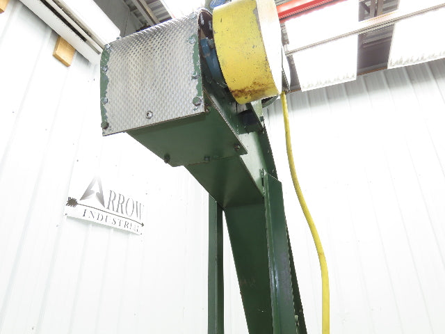 Livonia 8"x 87"L Magnetic Belt-Less Incline Chip Conveyor 42"Discharge 230/460V