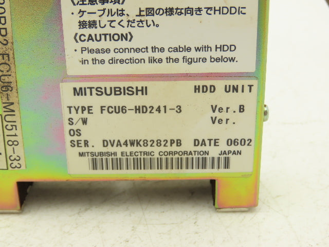 Mitsubishi FCU6-HD241-3 HDD Unit Hard Drive Memory Module for Control Panel