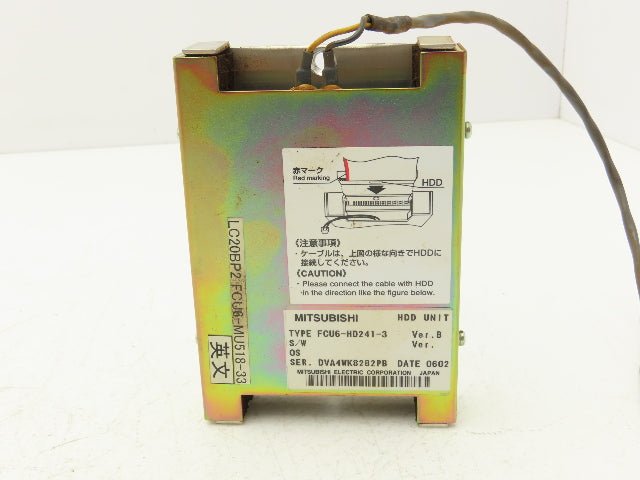 Mitsubishi FCU6-HD241-3 HDD Unit Hard Drive Memory Module for Control Panel