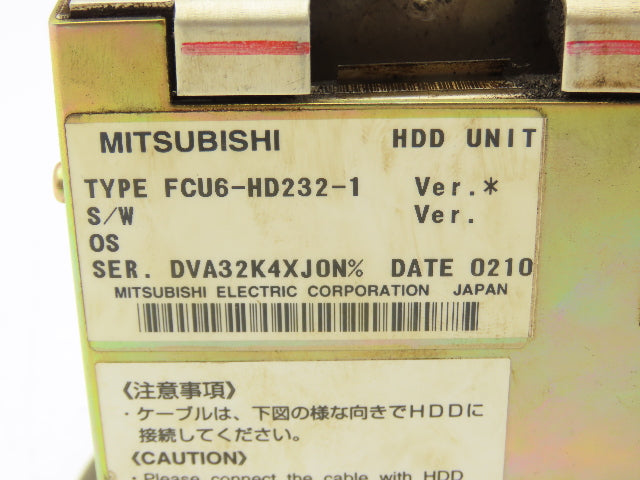 Mitsubishi FCU6-HD232-1 HDD Unit Hard Drive Memory Module for Control Panel
