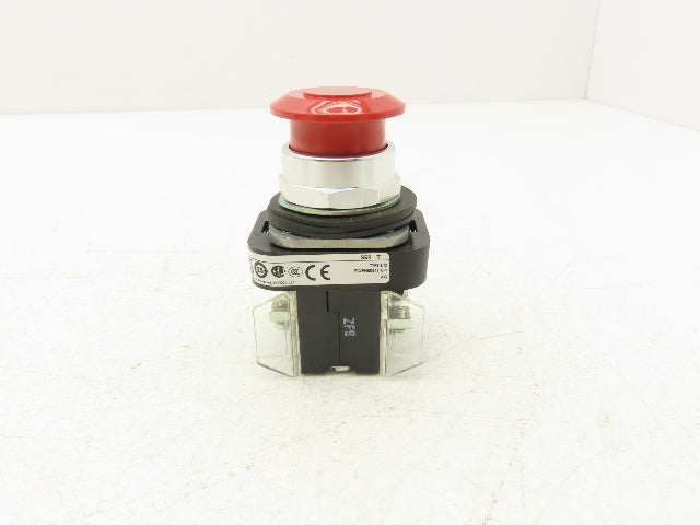 Allen Bradley 800T-FX6D4 30mm E-Stop Pushbutton Push-Pull Ser T 800T-XD4 2NO
