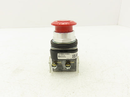 Allen Bradley 800T-FX6D4 30mm E-Stop Pushbutton Push-Pull Ser T 800T-XD4 2NO