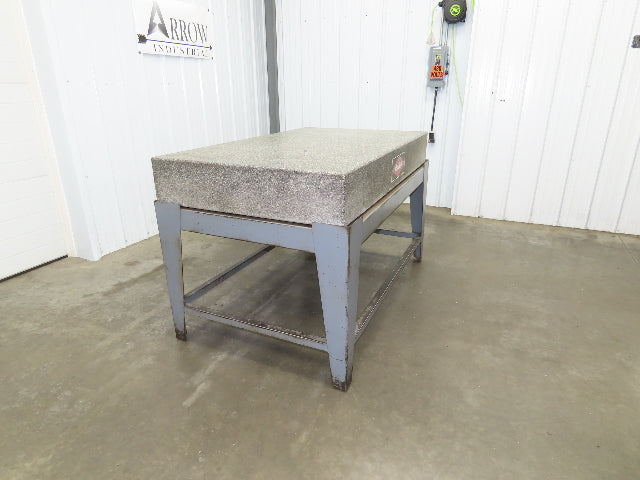 Rahn Granite Surface Inspection Plate Grade A 60" x 36" x 8" w/Stand